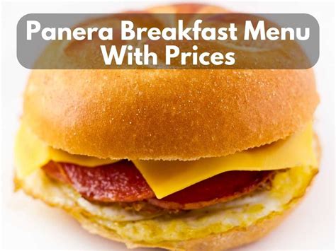 panerai breakfast menu